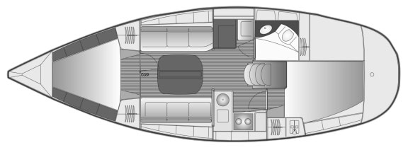 Plan der Bavaria 32 Anemos